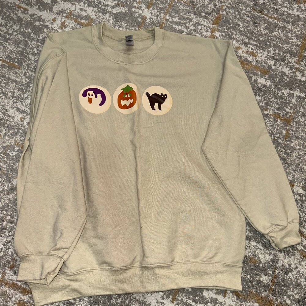 Gildan Sweatshirt Halloween Cookies Design
